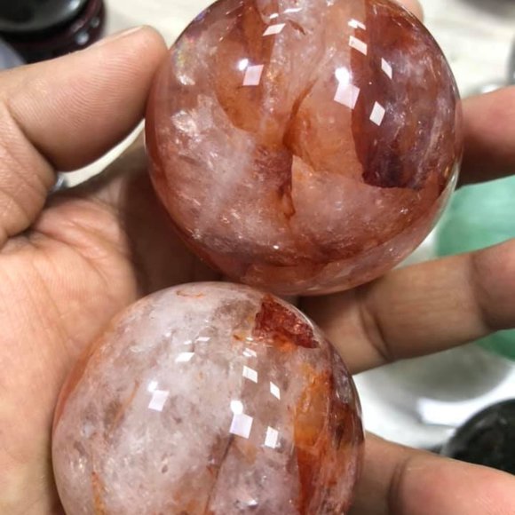 Other - Fire Quartz Palmstone